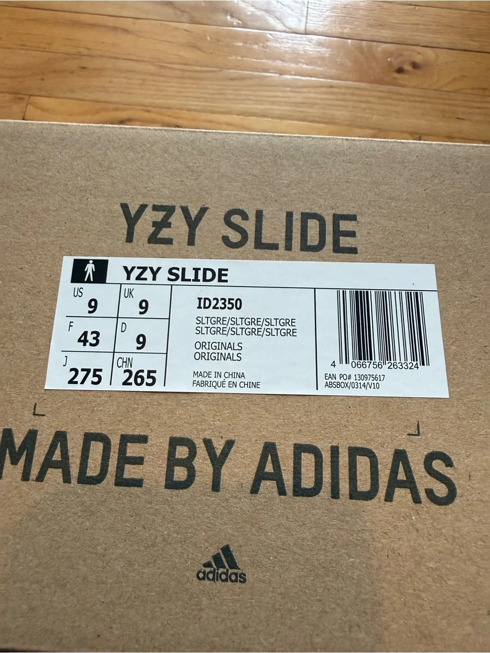 adidas YZY Slide in Slate Grey